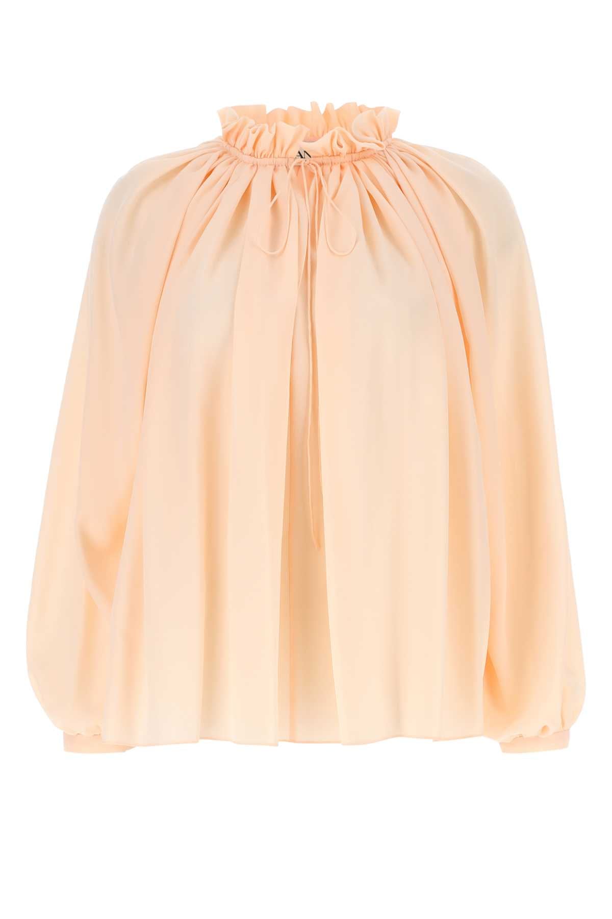 LANVIN Pastel Pink Crepe Blouse