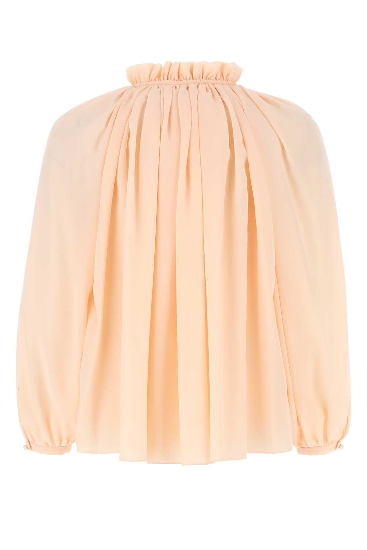 LANVIN Pastel Pink Crepe Blouse