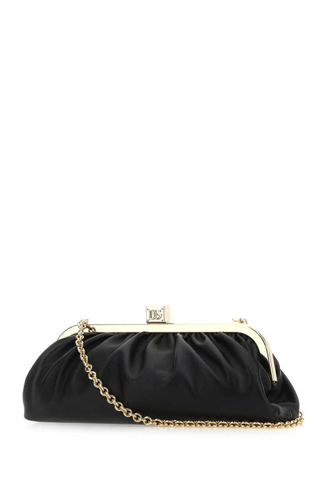 DOLCE & GABBANA Elegant Mini Leather Clutch - 39 cm x 16 cm x 7 cm