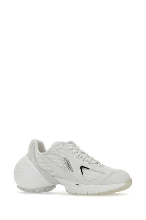 GIVENCHY Stylish White Mesh and Synthetic Leather TK-MX Sneaker