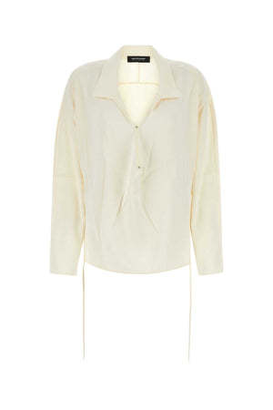 KIKO KOSTADINOV Ivory Satin Shirt - Women's Fashion Essential