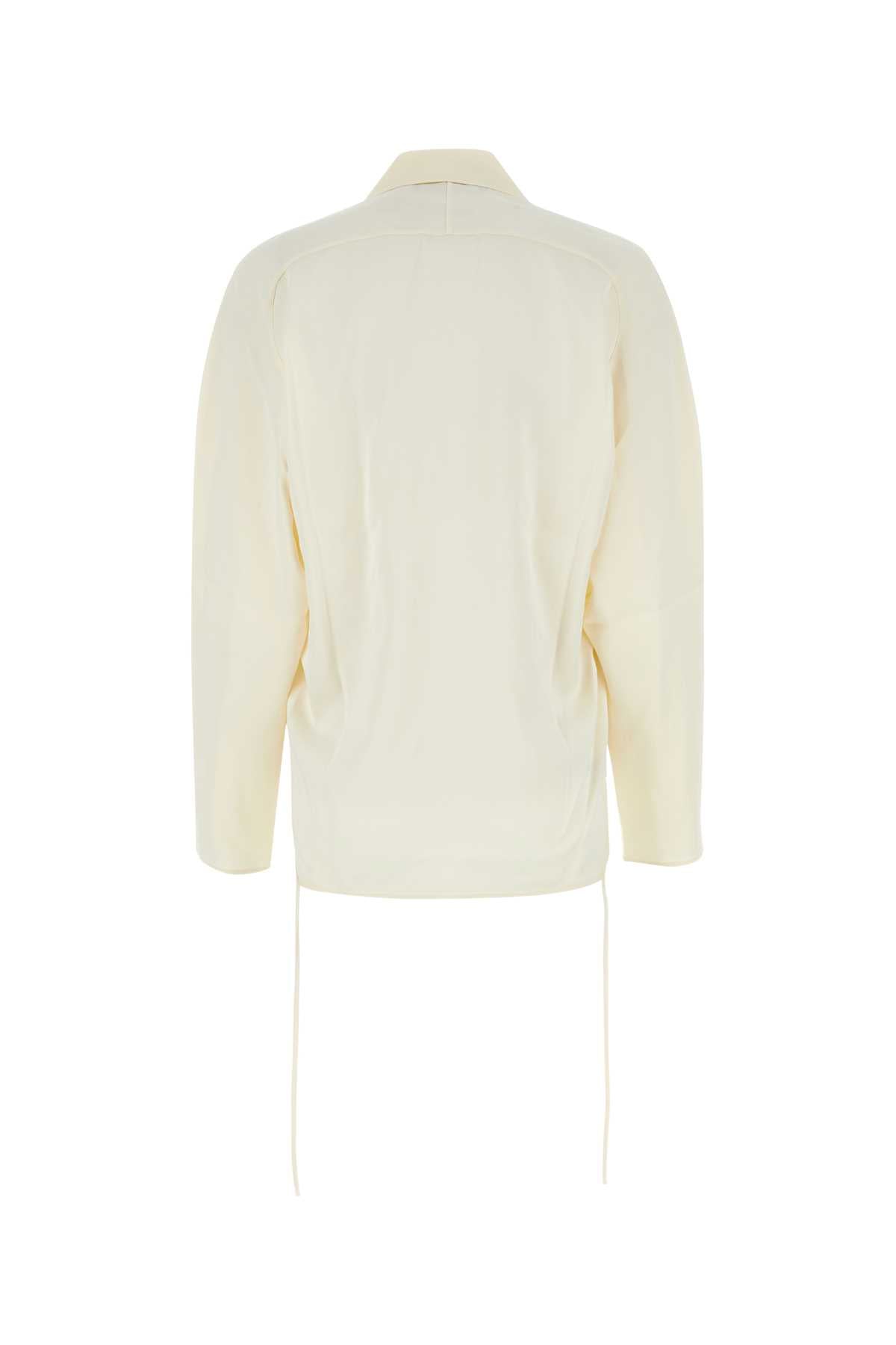 KIKO KOSTADINOV Ivory Satin Shirt - Women's Fashion Essential