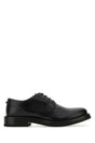 VALENTINO GARAVANI Classic Black Leather Lace-Up Shoes for Men