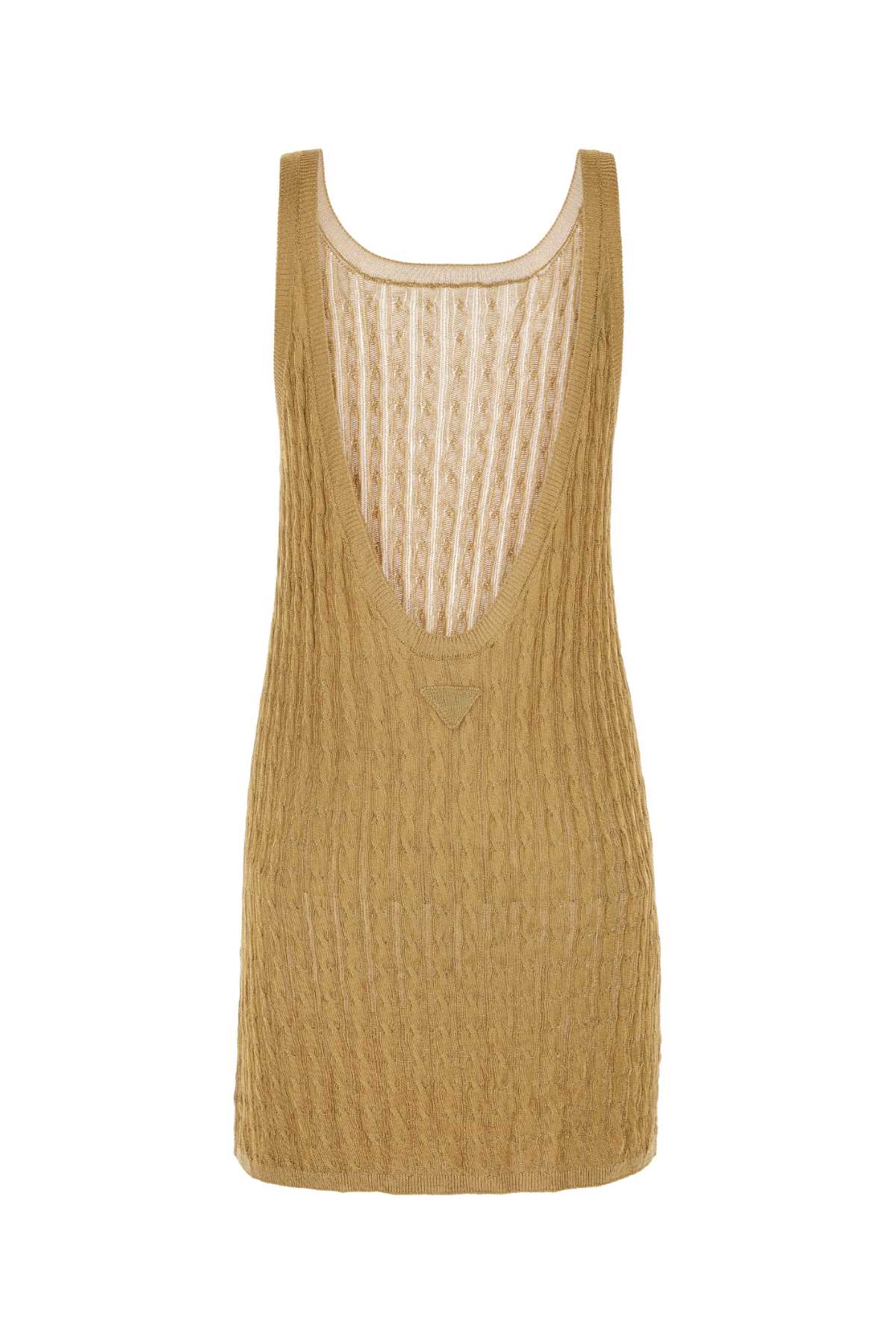 PRADA Glamorous Gold Mini Dress