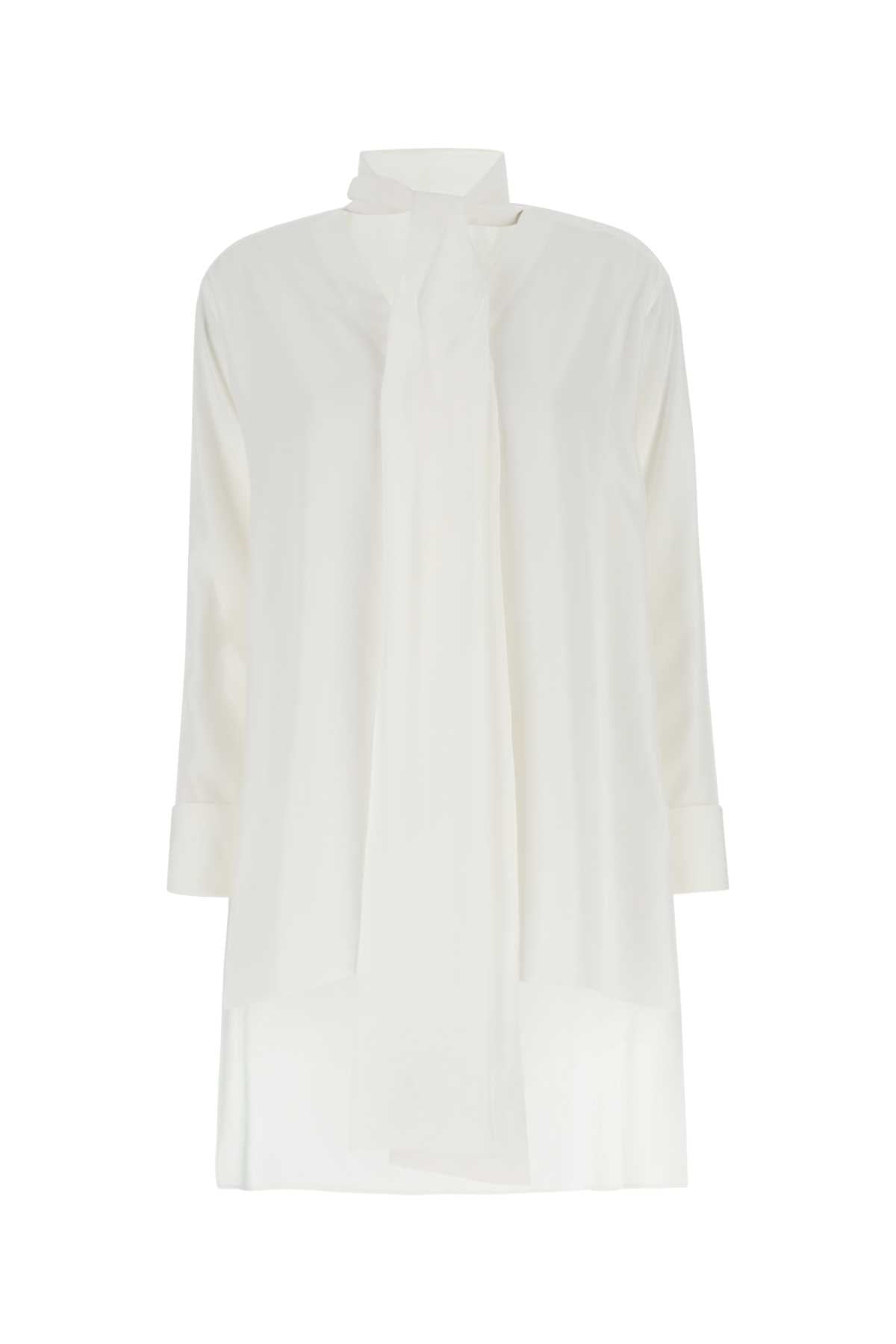 LOEWE Ivory Oversized Crepe Blouse