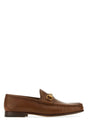 GUCCI Classic Brown Leather Loafers