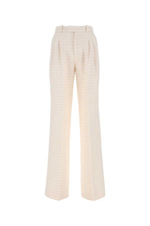 GUCCI Elegant Ivory Cotton Blend Pants for Women