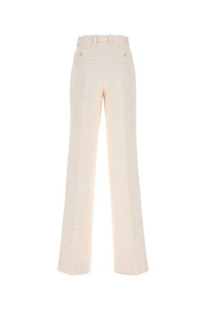 GUCCI Elegant Ivory Cotton Blend Pants for Women