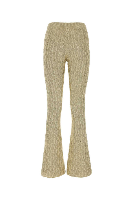 GUCCI Gold Metallic Blend Pants for Women