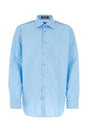 RAF SIMONS Oversized Light Blue Poplin Shirt - 23S Collection