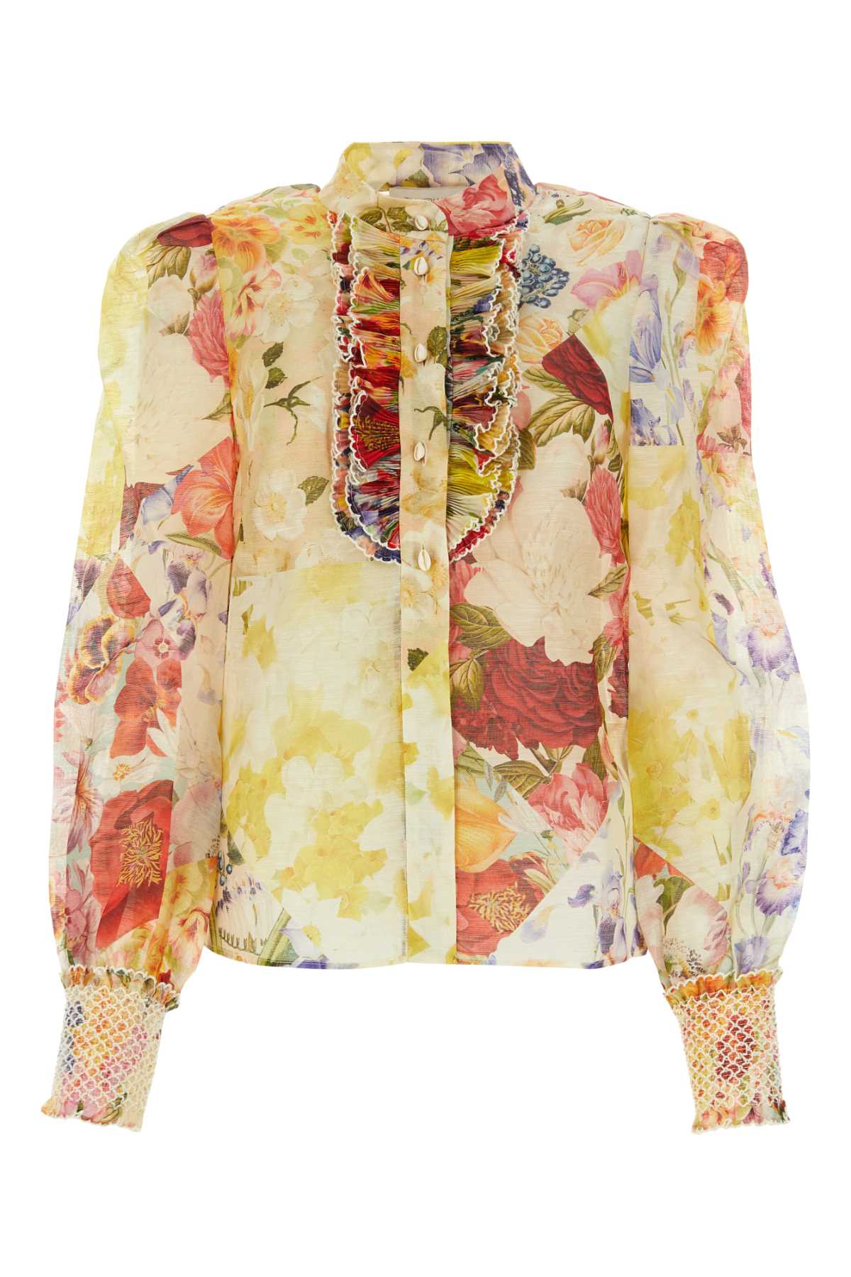 ZIMMERMANN Floral Light Knit Wonderland Blouse