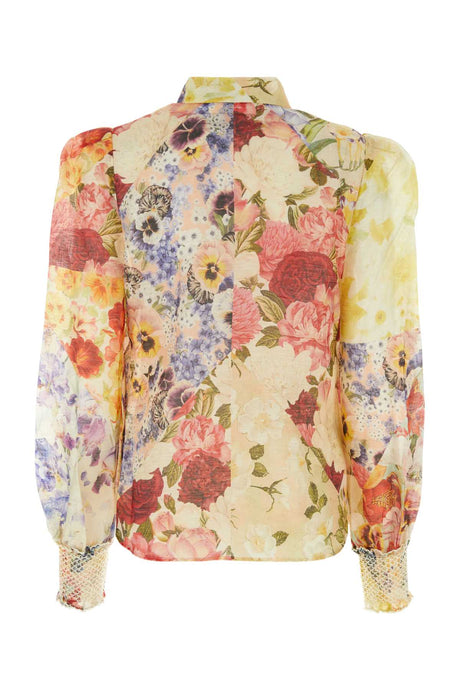 ZIMMERMANN Floral Light Knit Wonderland Blouse