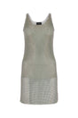 SANTA BRANDS Dove Grey Mesh Mini Dress for Women