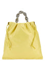 JIL SANDER Yellow Leather Bucket Handbag - 37cm x 38cm