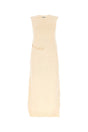 JIL SANDER Ivory Japanese Cotton Midi Dress