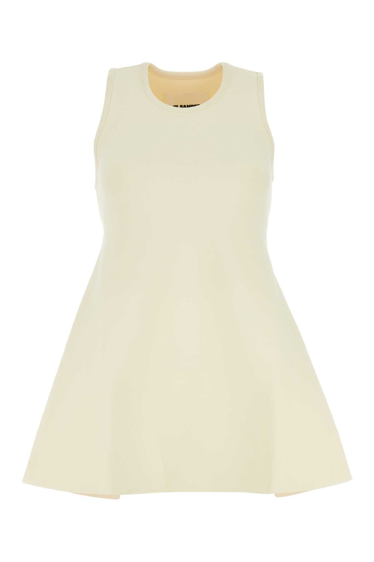 JIL SANDER Ivory Viscose Blend Top for Women