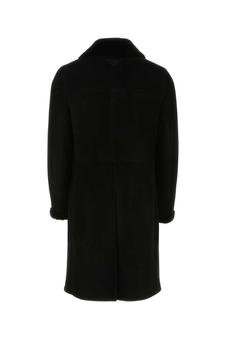 PRADA Men's Shearling Jacket - Classic Black Style