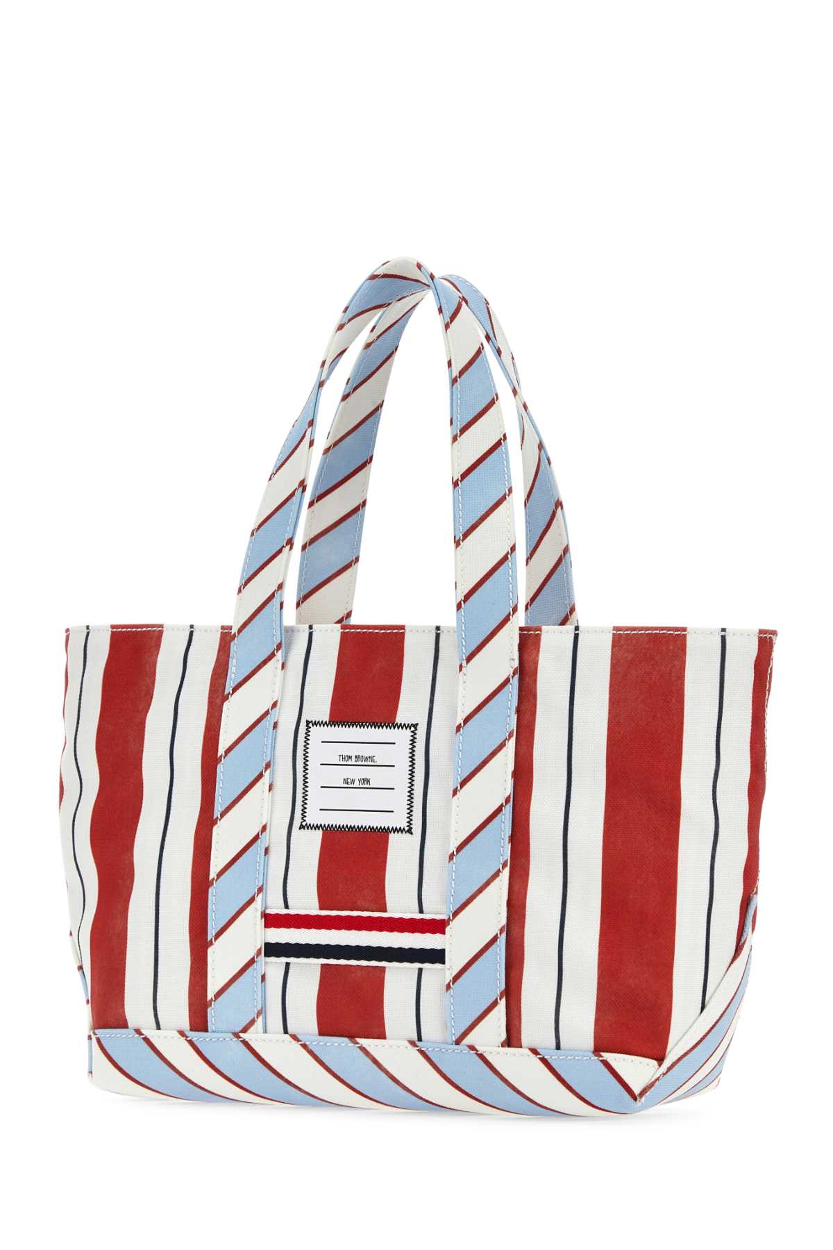 THOM BROWNE Mini Printed Canvas Handbag