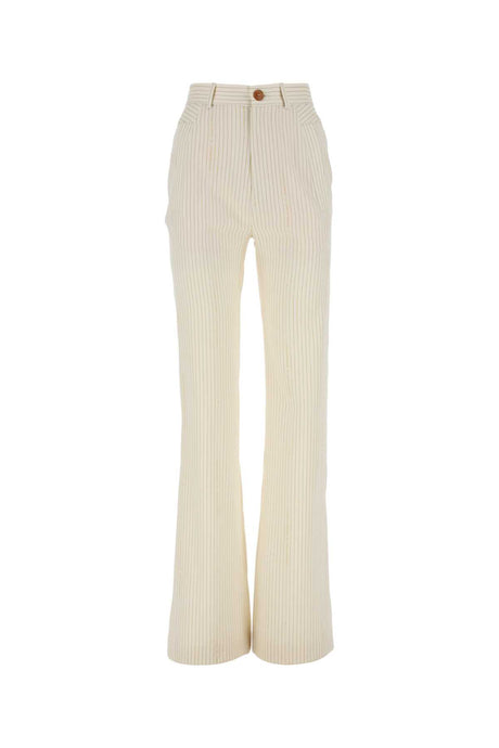 VIVIENNE WESTWOOD Embroidered Wool Blend Striped Ray Pant