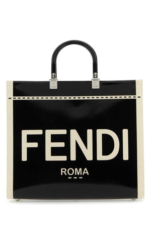 FENDI Two-tone Medium Sunshine Shopping Handbag 35cm