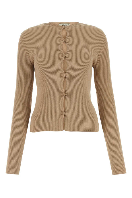 FENDI Chic Cotton Blend Cardigan