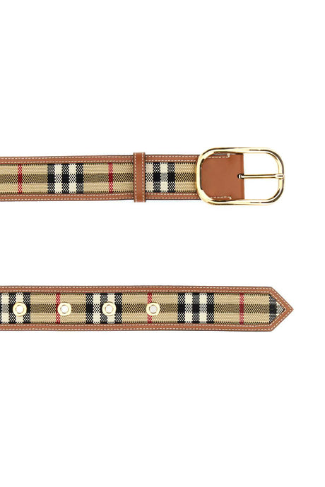 BURBERRY Embroidered Fabric Belt - 4 cm Height