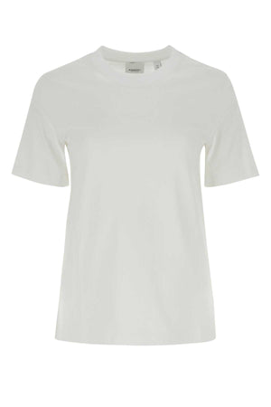 BURBERRY Classic Cotton T-Shirt for Women - Timeless White Essential