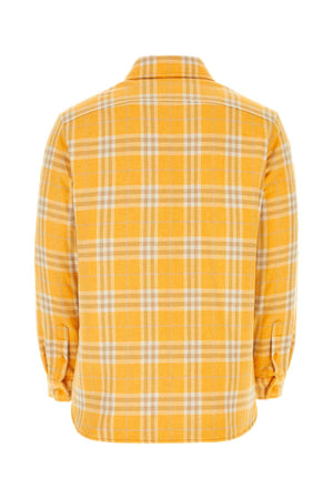 BURBERRY Embroidered Oversize Flannel Shirt