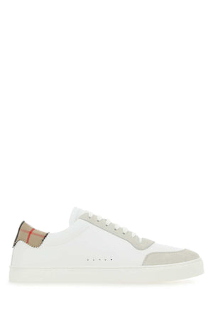 BURBERRY Two-tone Leather and Suede Sneakers for Men