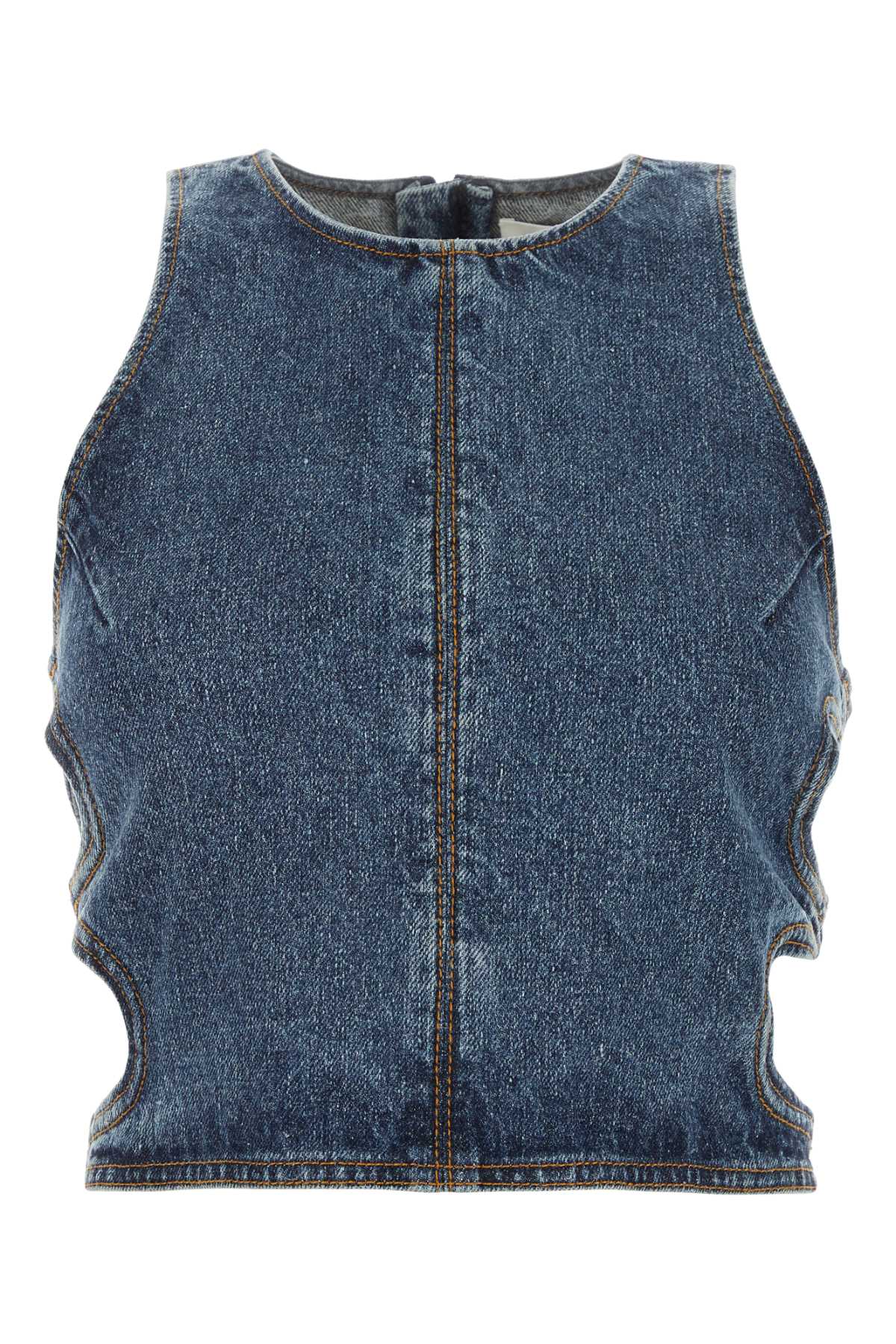 CHLOE Chic Denim Top for Women - Spring 2023