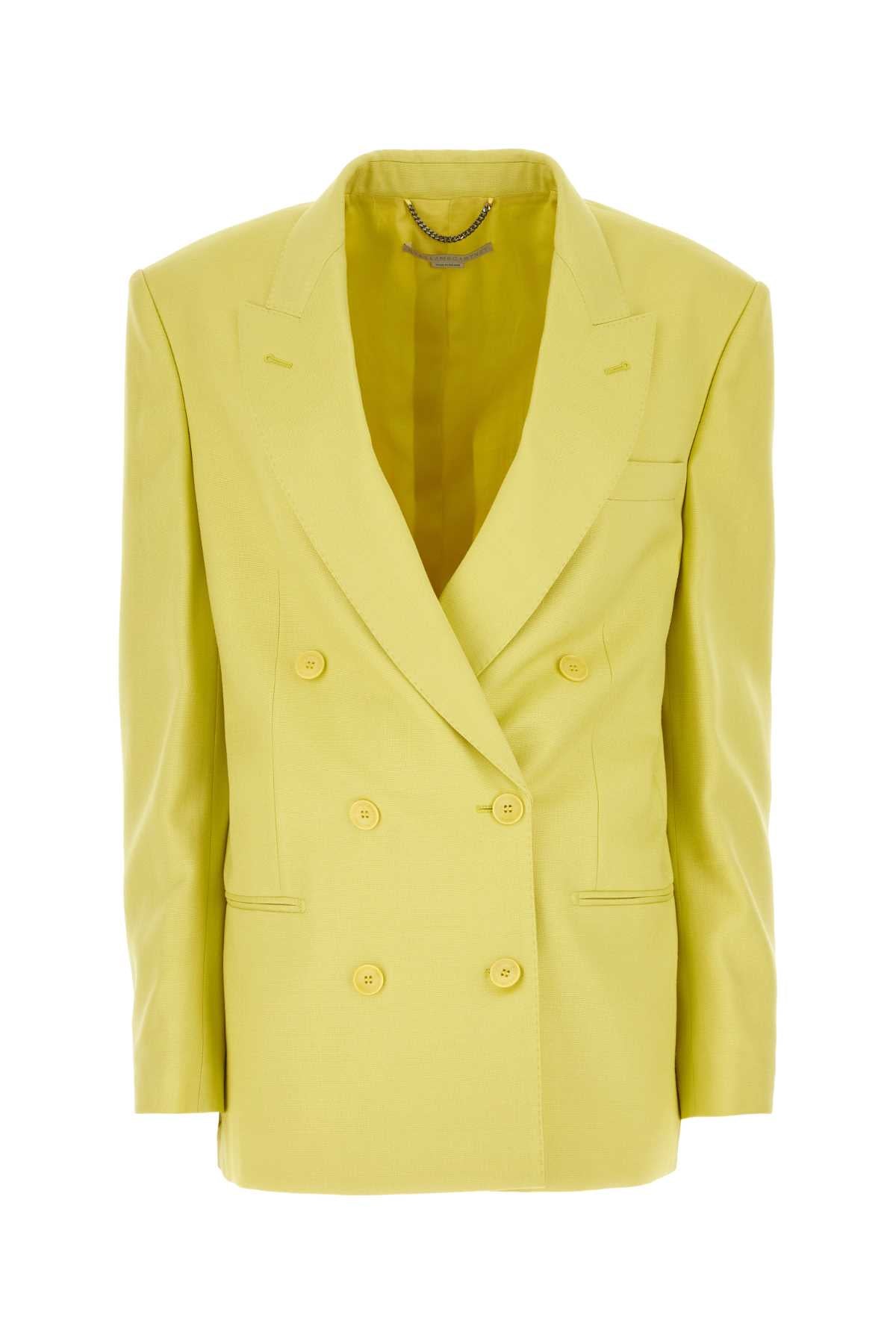 STELLA McCARTNEY Chic Yellow Viscose Blazer for Women - Spring Style