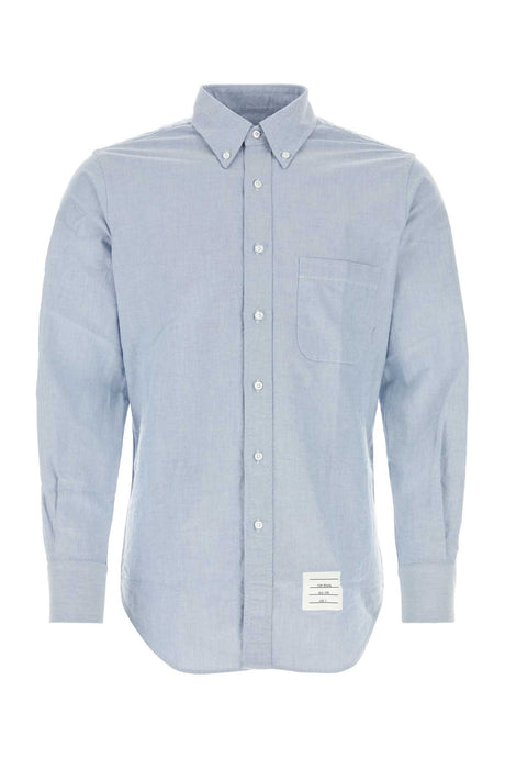 THOM BROWNE Light Blue Oxford Shirt for Men - 24W Collection