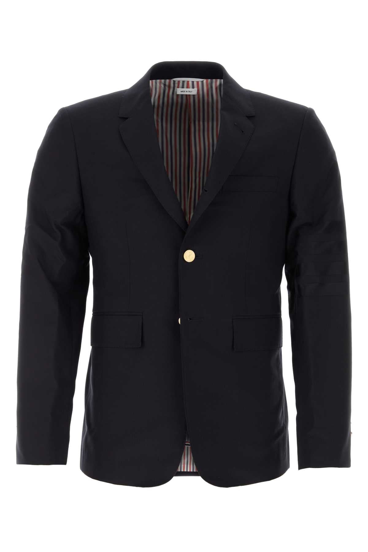 THOM BROWNE Midnight Blue Wool Blazer for Men - 2024 Edition