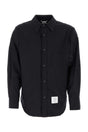 THOM BROWNE Midnight Blue Wool Shirt for Men - Fall 2023 Collection