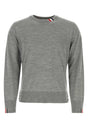 THOM BROWNE Classic Wool Sweater for Men - Stylish Melange Design