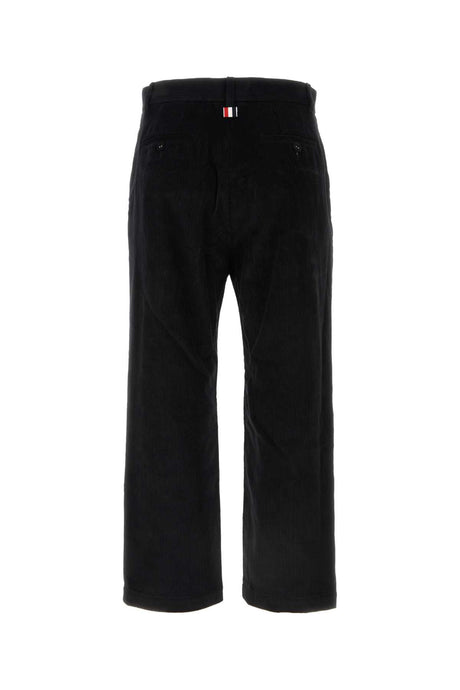 THOM BROWNE Black Corduroy Pant