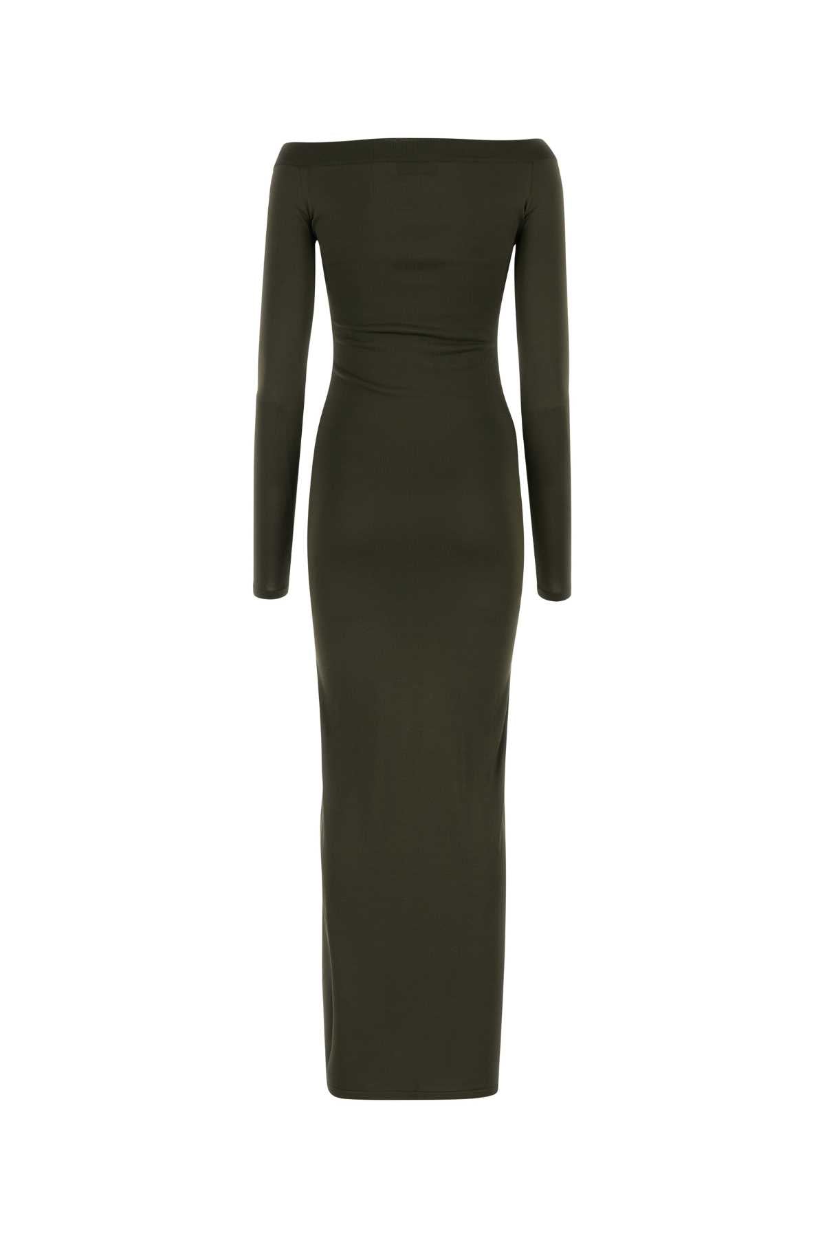 SAINT LAURENT Elegantly Draped Long Dress for Women