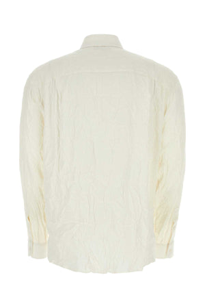 DOLCE & GABBANA Elegant Stretch Silk Shirt for Men - Ivory