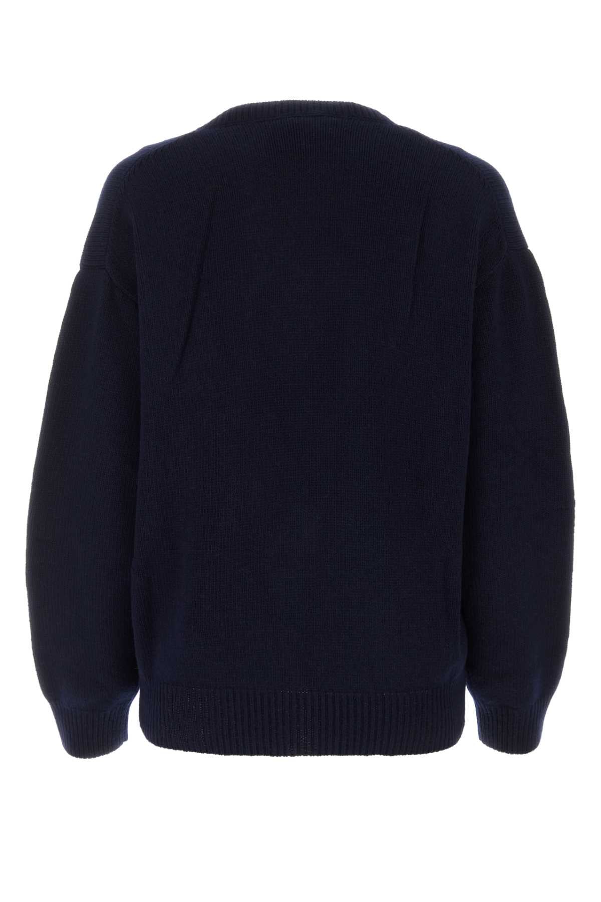 PRADA Wool Blend Sweater for Women - Dark Blue