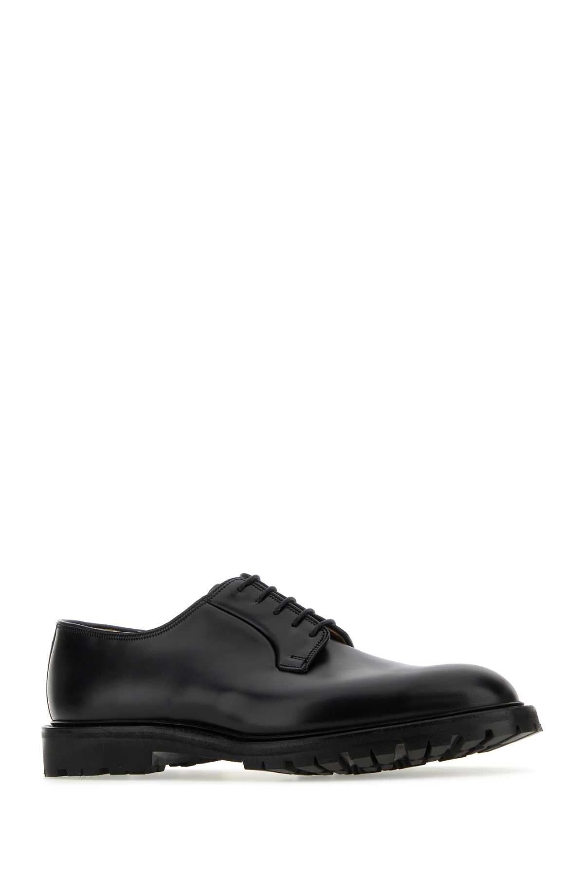 CROCKETT&JONES Timeless Black Leather Lace-Up Shoes - Lanark 3