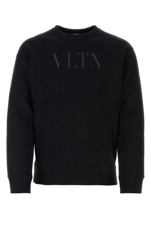 VALENTINO GARAVANI Classic Black Cotton Sweatshirt for Men