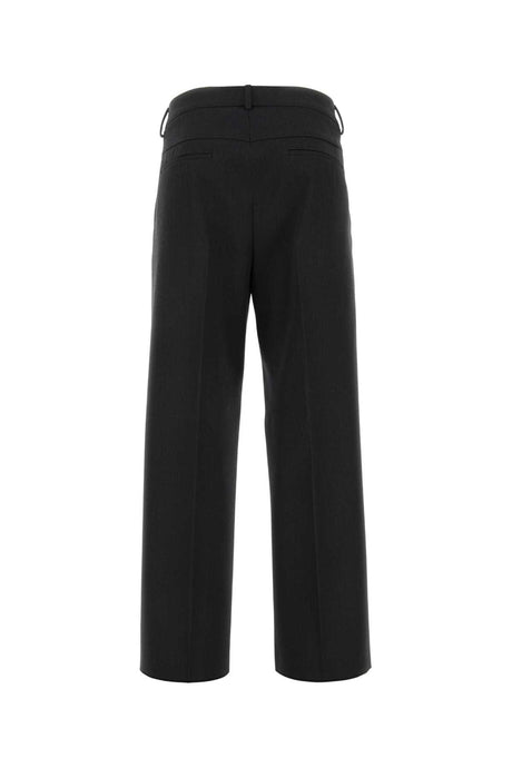 VALENTINO GARAVANI Graphite Wool Pants for the Modern Man - 23W Collection