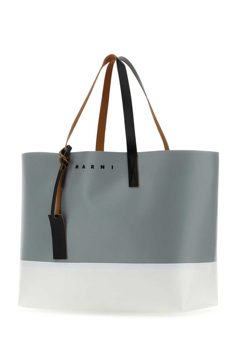 MARNI Two-tone PVC Shopping Handbag - 39 cm x 34 cm x 16 cm