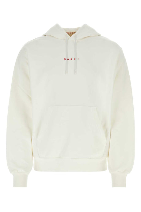 MARNI Ivory Cotton Sweatshirt for Men