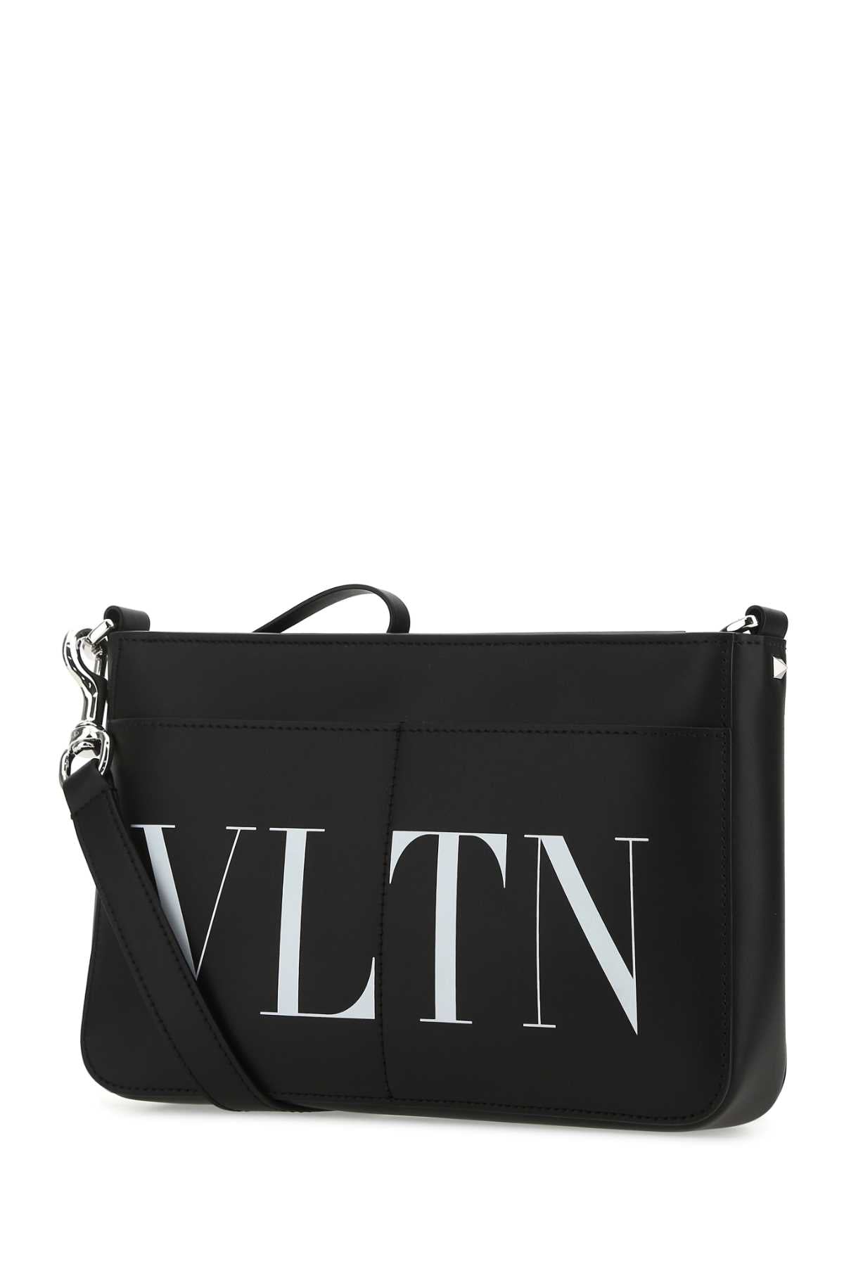 VALENTINO GARAVANI Mini Black Leather Crossbody Handbag