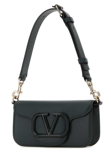 VALENTINO GARAVANI Mini Dark Green Leather Shoulder Handbag