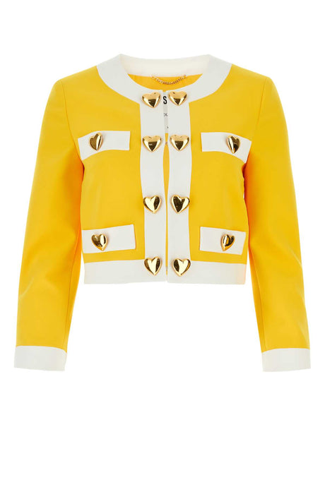 MOSCHINO Yellow Stretch T-Shirt Blazer for Women