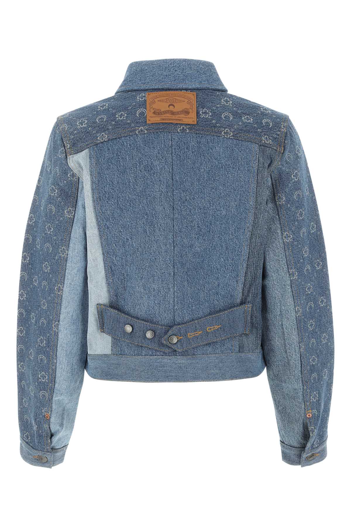 MARINE SERRE Denim Jacket for Women - Classic Blue