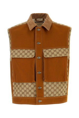 GUCCI Multicolor Cotton Vest for Men