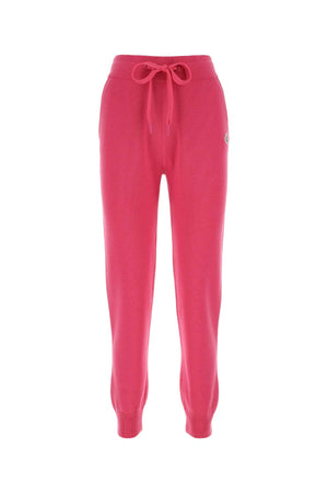 MONCLER Fuchsia Wool Joggers for Women